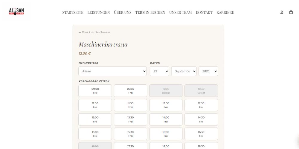 Alisan Cut For Men — Online Randevu